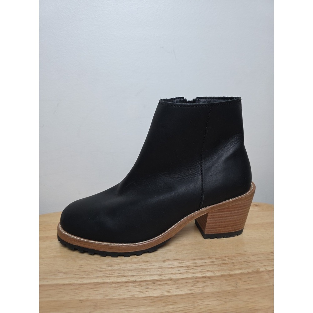 Portland Leather Company Patina Classic Chelsea Boots Lug Sole Blk EU 39 US 8.5 - Picture 9 of 12